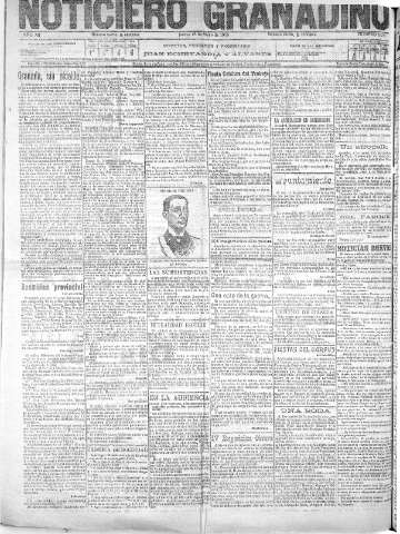 'Noticiero Granadino' - Año XII Número 4016  - 1915 Mayo 13