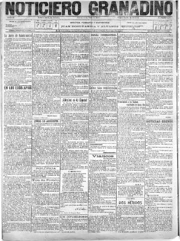 'Noticiero Granadino' - Año XII Número 4021  - 1915 Mayo 18