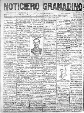 'Noticiero Granadino' - Año XII Número 4025  - 1915 Mayo 22