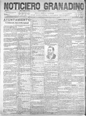 'Noticiero Granadino' - Año XII Número 4033  - 1915 Mayo 30