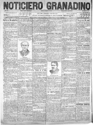 'Noticiero Granadino' - Año XII Número 4309  - 1915 Junio 05