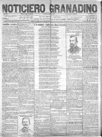 'Noticiero Granadino' - Año XII Número 4312  - 1915 Junio 08