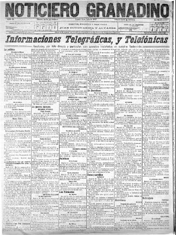 'Noticiero Granadino' - Año XII Número 4318  - 1915 Junio 14