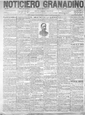 'Noticiero Granadino' - Año XII Número 4050  - 1915 Junio 16