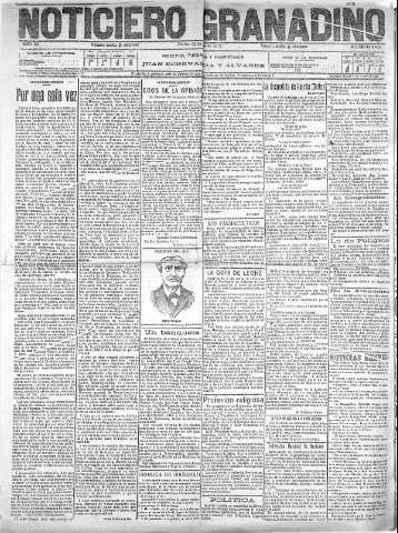 'Noticiero Granadino' - Año XII Número 4056  - 1915 Junio 22
