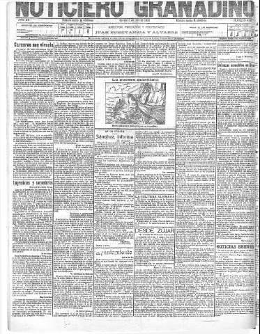 'Noticiero Granadino' - Año XII Número 4067  - 1915 Julio 03