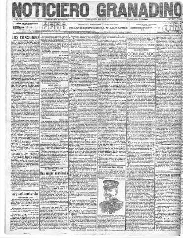 'Noticiero Granadino' - Año XII Número 4068  - 1915 Julio 04