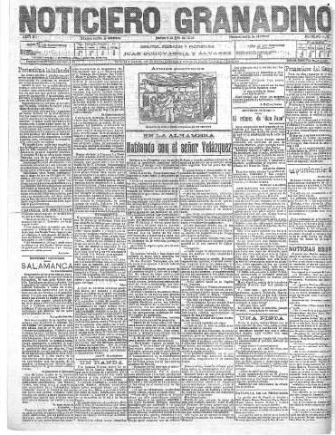 'Noticiero Granadino' - Año XII Número 4072  - 1915 Julio 08