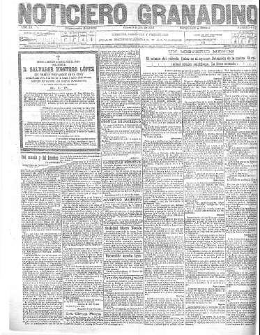 'Noticiero Granadino' - Año XII Número 4073  - 1915 Julio 09