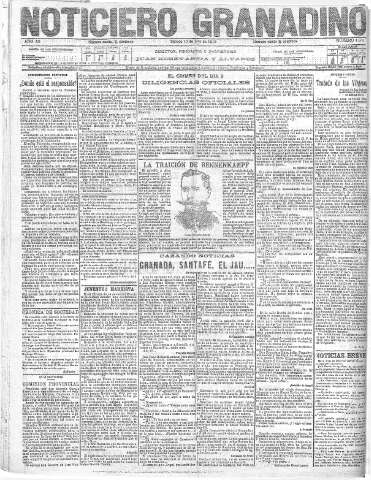'Noticiero Granadino' - Año XII Número 4074  - 1915 Julio 10