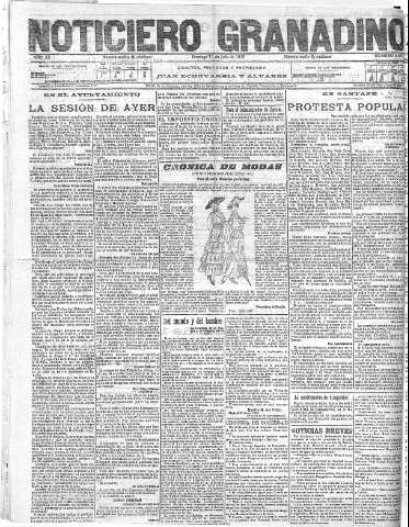 'Noticiero Granadino' - Año XII Número 4075  - 1915 Julio 11