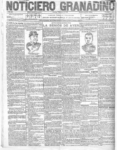 'Noticiero Granadino' - Año XII Número 4082  - 1915 Julio 18