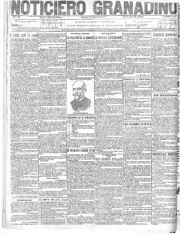 'Noticiero Granadino' - Año XII Número 4103  - 1915 Agosto 08