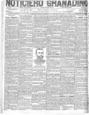 'Noticiero Granadino' - Año XII Número 4110  - 1915 Agosto 15