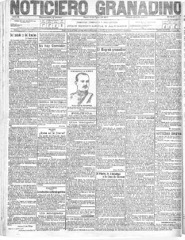'Noticiero Granadino' - Año XI Número 4119  - 1915 Agosto 24