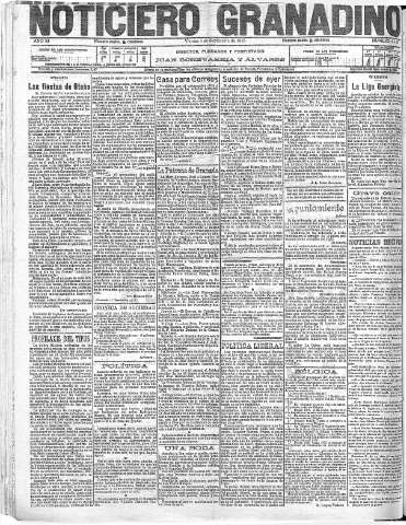 'Noticiero Granadino' - Año XI Número 4128  - 1915 Septiembre 03