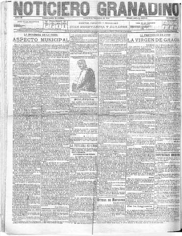 'Noticiero Granadino' - Año XI Número 4135  - 1915 Septiembre 09