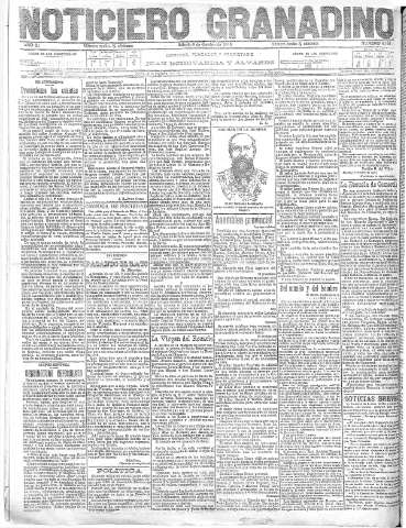'Noticiero Granadino' - Año XI Número 4164  - 1915 Octubre 09