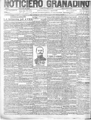 'Noticiero Granadino' - Año XI Número 4172  - 1915 Octubre 17
