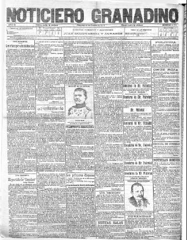 'Noticiero Granadino' - Año XI Número 4175  - 1915 Octubre 20