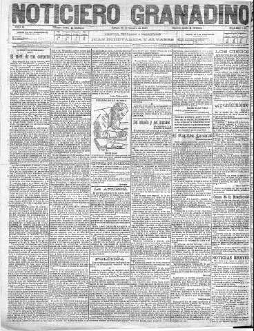'Noticiero Granadino' - Año XI Número 4186  - 1915 Octubre 30