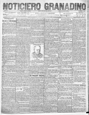 'Noticiero Granadino' - Año XI Número 4203  - 1915 Noviembre 16