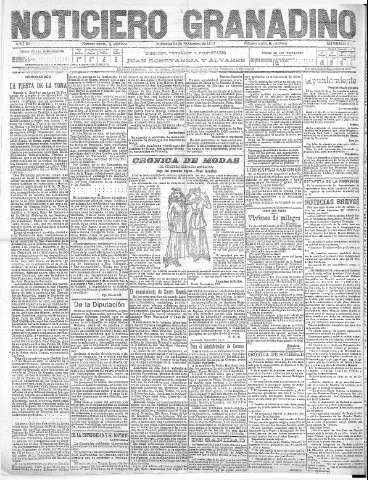 'Noticiero Granadino' - Año XI Número 4211  - 1915 Noviembre 24