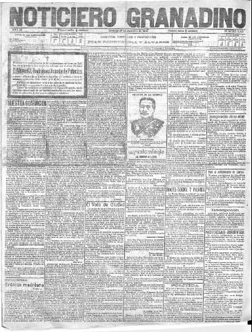 'Noticiero Granadino' - Año XI Número 4242  - 1915 Diciembre 26