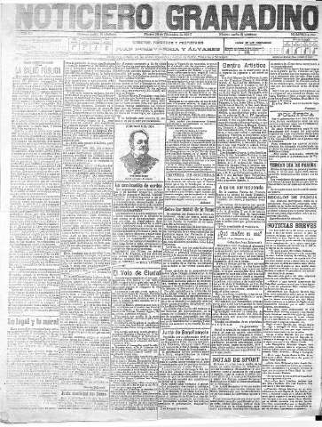 'Noticiero Granadino' - Año XI Número 4244  - 1915 Diciembre 28