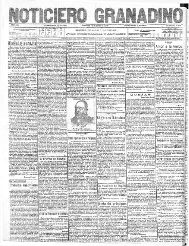 'Noticiero Granadino' - Año XII Número 4266  - 1916 Enero 19