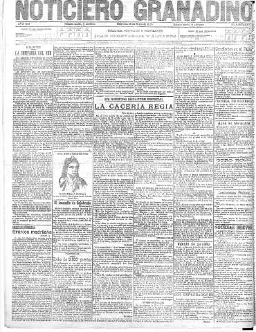 'Noticiero Granadino' - Año XIII Número 4273  - 1916 Enero 26