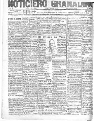 'Noticiero Granadino' - Año XIII Número 4289  - 1916 Febrero 11