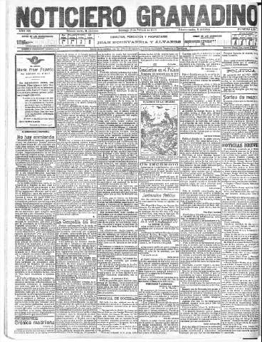 'Noticiero Granadino' - Año XIII Número 4291  - 1916 Febrero 13