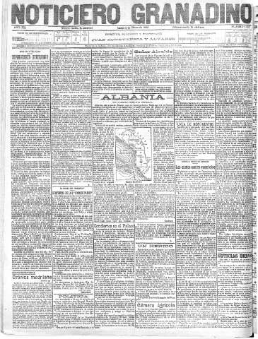 'Noticiero Granadino' - Año XIII Número 4309  - 1916 Marzo 02