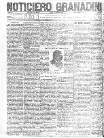 'Noticiero Granadino' - Año XIII Número 4316  - 1916 Marzo 09
