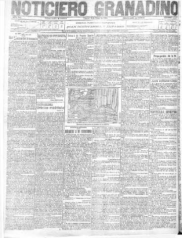 'Noticiero Granadino' - Año XIII Número 4317  - 1916 Marzo 10