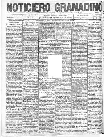 'Noticiero Granadino' - Año XIII Número 4318  - 1916 Marzo 11