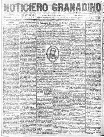 'Noticiero Granadino' - Año XIII Número 4322  - 1916 Marzo 15