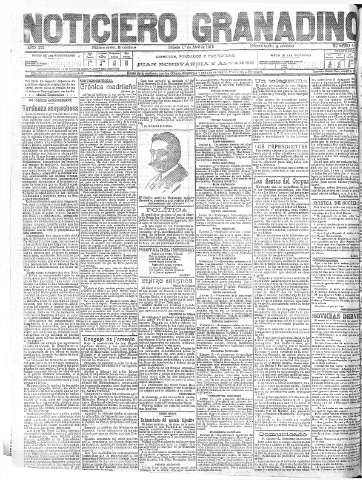 'Noticiero Granadino' - Año XIII Número 4339  - 1916 Abril 01