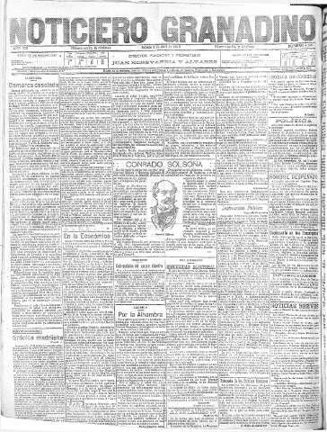 'Noticiero Granadino' - Año XIII Número 4346  - 1916 Abril 08
