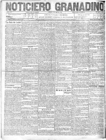 'Noticiero Granadino' - Año XIII Número 4355  - 1916 Abril 18
