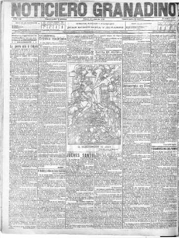 'Noticiero Granadino' - Año XIII Número 4358  - 1916 Abril 21