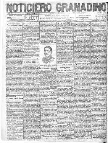 'Noticiero Granadino' - Año XIII Número 4363  - 1916 Abril 27