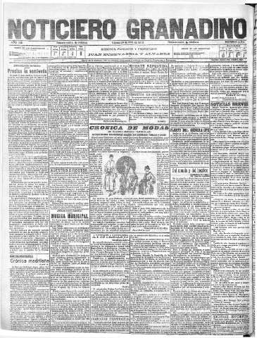 'Noticiero Granadino' - Año XIII Número 4364  - 1916 Abril 28