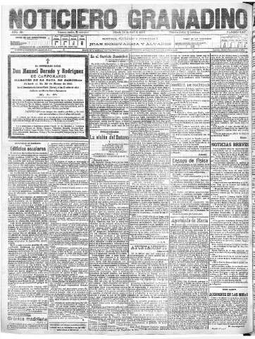 'Noticiero Granadino' - Año XIII Número 4365  - 1916 Abril 29
