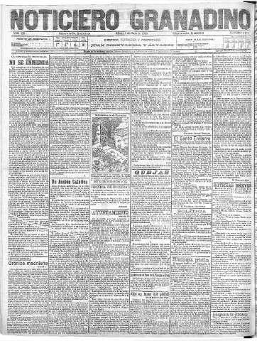 'Noticiero Granadino' - Año XIII Número 4371  - 1916 Mayo 06