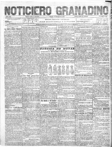 'Noticiero Granadino' - Año XIII Número 4377  - 1916 Mayo 12