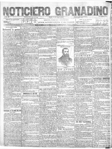 'Noticiero Granadino' - Año XIII Número 4378  - 1916 Mayo 13