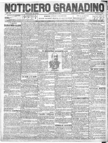 'Noticiero Granadino' - Año XIII Número 4383  - 1916 Mayo 18