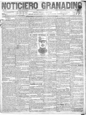 'Noticiero Granadino' - Año XIII Número 4384  - 1916 Mayo 19